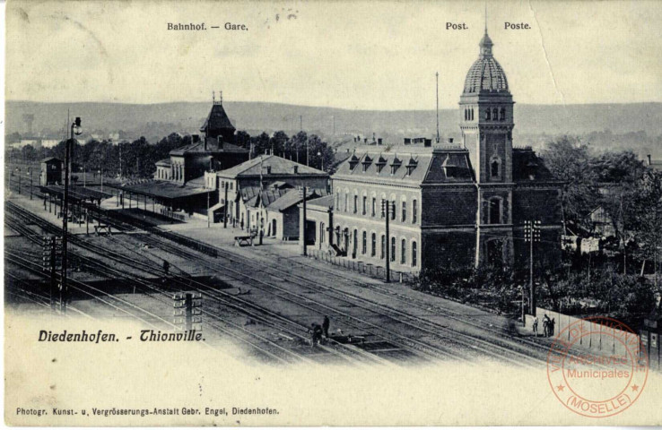 Diedenhofen - Bahnhof - Post / Thionville - Gare - Poste