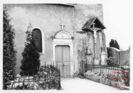 Eglise Saint-Rémi de Husange (commune de Cattenom), 6 rue des Seigneurs. Porte du XVIIIe