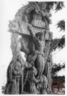 Bildstock de Bohler, route d'Usselkirch à Breistroff-la-Grande. Croix monumentale de 5m de hauteur datée 1715