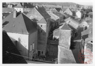 Vue de la cour intérieure du 2 place Saint-Vincent de Paul depuis le clocher de l'église Saint-Martin de Cattenom
