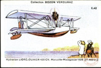 Hydravion Liore-Olivier 420 CV. Marseille-Madagascar 1926 (27.460 kil.)