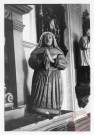 Statue de Marie-Sidonie de Falkenstein agenouillée, située à l'église Saint-Nicolas de Rodemack. Monument funéraire : mausolée d'Hermann Fortunat de Bade et de son épouse, Marie-Sidonie de Falkenstein. XVIIe
