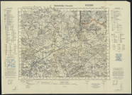 « DIEDENHOFEN (THIONVILLE) ».- Carte militaire allemande avec les noms des communes françaises traduites en allemand.Légende.Thionville, Evrange, Florange, Veckring, Burmerange, Puttelange, Kemplich, Hettange-Grande