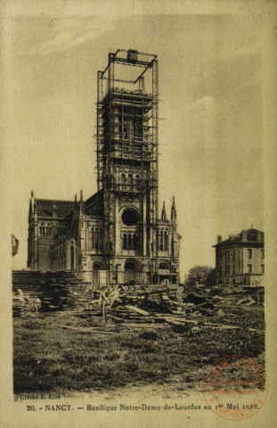 NANCY - Basilique Notre-Dame-de-Lourdes au 1er Mai 1928