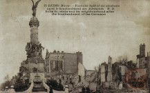 Reims (Marne) - Fontaine Subé et ses alentours après le bombardement des Allemands