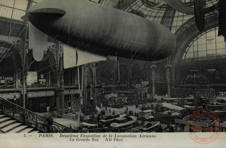 PARIS - Deuxième Exposition de la Locomotion Aérienne - La Grande Nef.