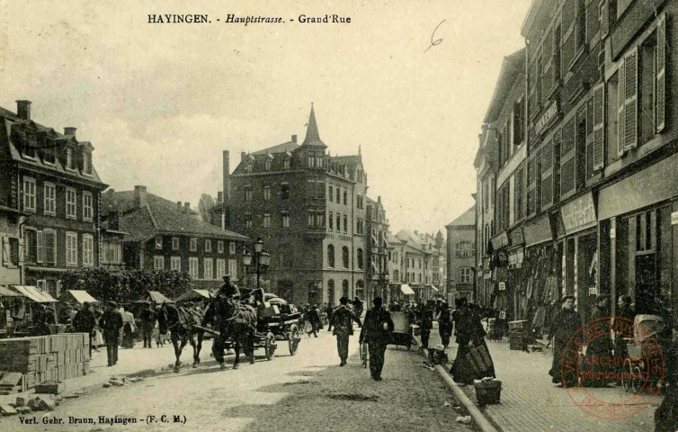 Hayingen. Hauptstrasse. Grand'Rue