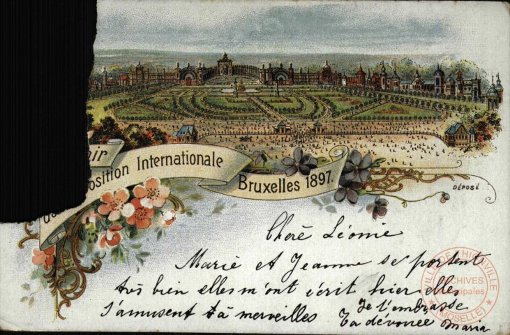 Souvenir de l'Exposition Internationale Bruxelles 1897.