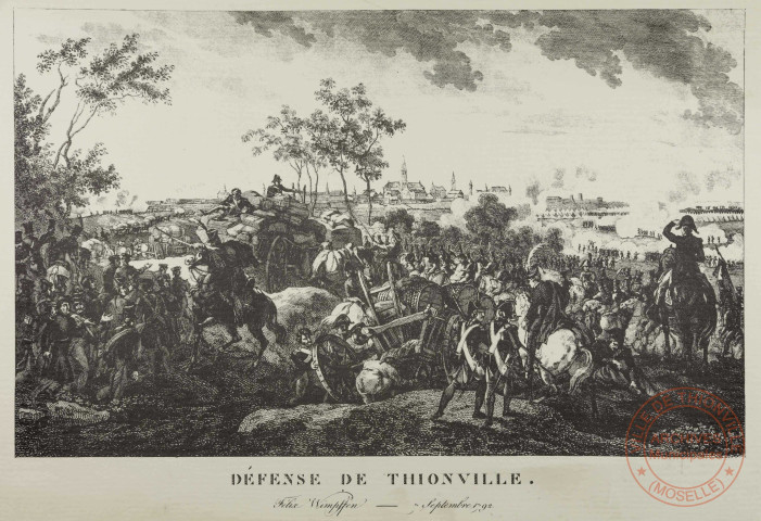 Défense de Thionville. Felix Wimpffen 7 septembre 1792.