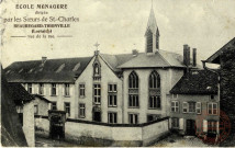 Ecole Ménagère dirigée par les Soeurs de St-Charles - Beauregard-Thionville (Lorraine) - Vue de la rue