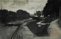 Exposition Universelle,Liège 1905. Pont en béton armé.