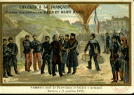 Gambetta part de Paris dans le ballon "Armand Barbès" (7 octobre 1870)