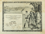 Diplôme d'honneur décerné à WEBER Nicolas de la Société de gymnastique 'l'Avenir Amnéville' en 1924 lors de la Vème fête de gymnastique du groupe de la Moselle avec inauguration du drapeau de la société de gymnastque 'L'Avenir' Amnéville du 17-18 et 19 mai 1924