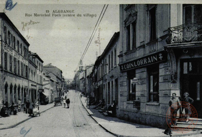 Algrange - Rue Maréchal Foch (Centre du village)