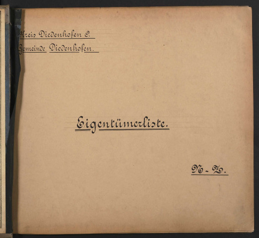 Matrice cadastrale des propriétés bâties : liste des propriétaires [N - Z] (1903-1914)