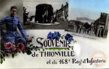 Souvenir de Thionville et du 168e Regt d'Infanterie - La Tour aux Puces - L'Entrée du Quartier Jeanne d'Arc