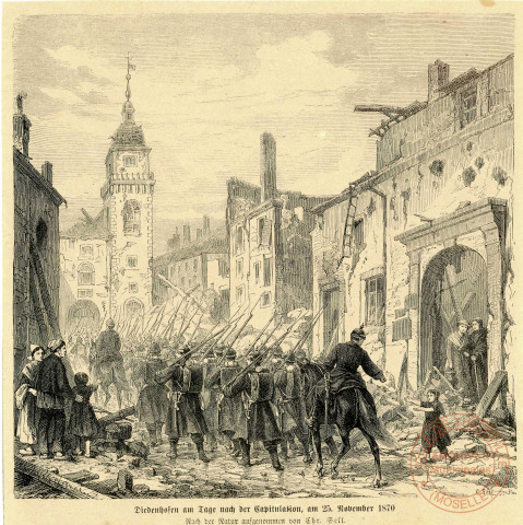 Diedenhofen am Tage nach der Capitulation, am 25. November 1870