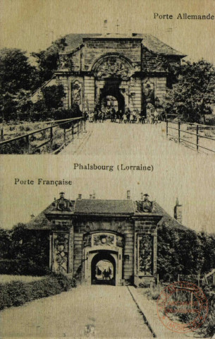 Phalsbourg (Lorraine) : Porte Allemande : Porte Française