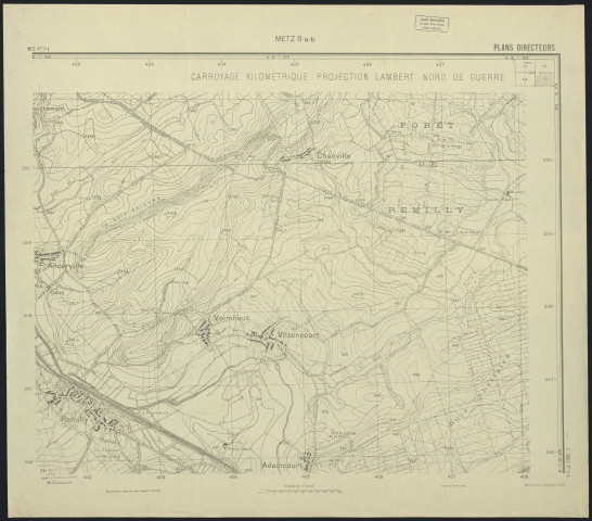 PLANS DIRECTEURS : METZ 8 a-b