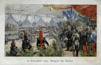 22 Septembre 1900. Banquet des Maires