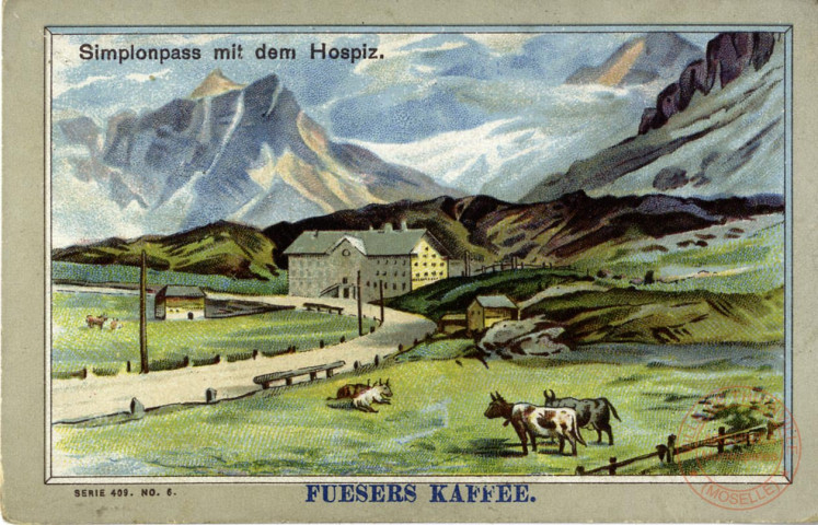 Simplonpass mit dem Hospiz (Hospice du col du Simplon)