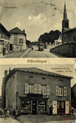 Flörchingen - Haupstrasse - Spezereihandlung Joseph Archen