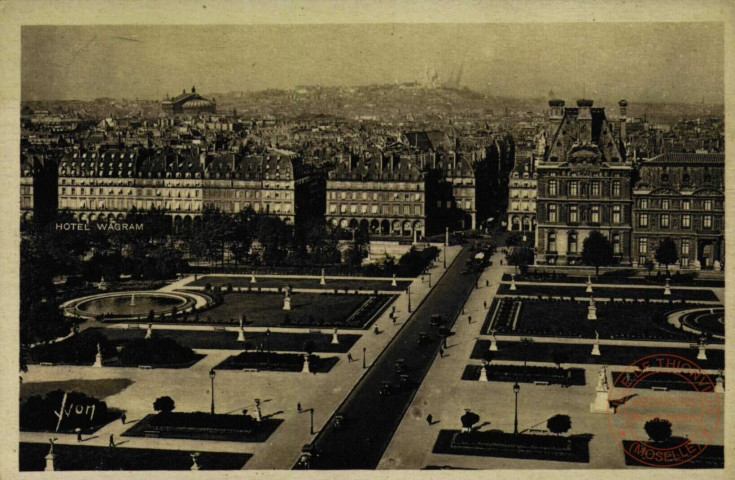 PARIS - Hôtel Wagram et Jardins des Tuileries