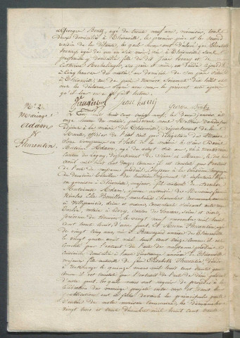 État civil : registre de naissances, mariages, décès (1839)