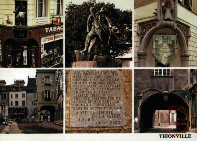 57100 Thionville. Ville Musée. Victor Hugo ( oeuvre de Jean Boucher).