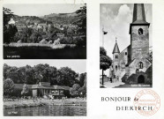 Bonjour de Diekirch. Vue Générale,La Plage,Eglise St.Laurent.