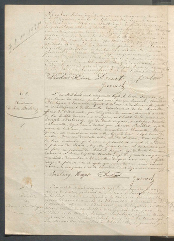 État civil : registre de naissances, mariages et décès (1857)