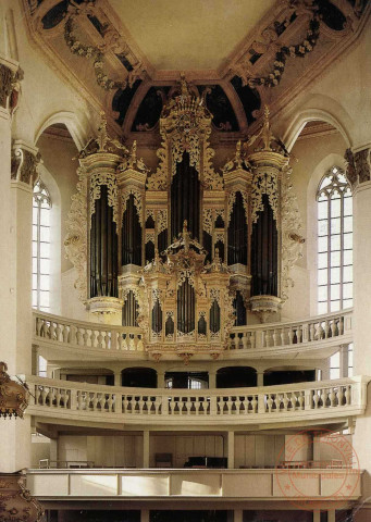 Ev. Stadtkirche St. Wenzel, Naumburg. Orgel von Zacharias Hildebrandt