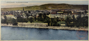 Thionville (Moselle) Vue panoramique et la Moselle