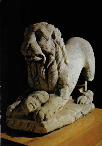 Thionville - Musée de la Tour aux puces - Lion androphage gallo-romain trouvé en 1935 à Hettange-Grande