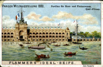 Paris 1900 : pavillon de l'armée.