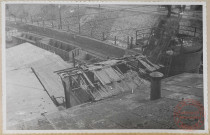 Granulateur du HF 1. La toiture de cette installation est rongée par la rouille.