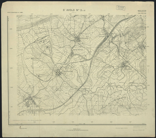 PLANS DIRECTEURS : ST AVOLD 3 c-d