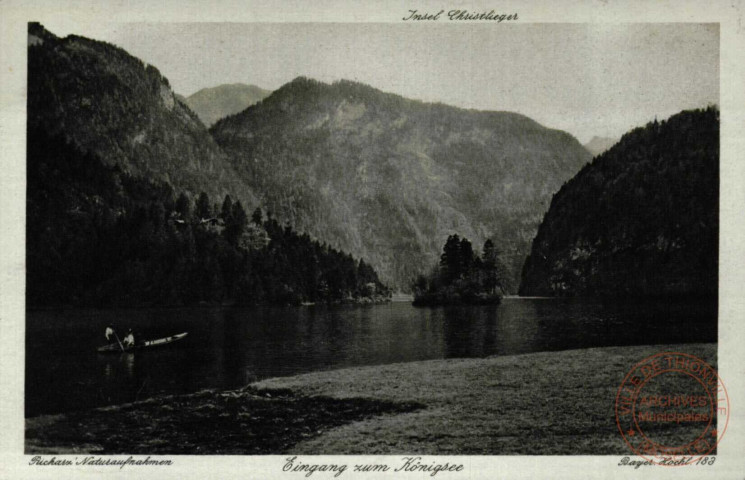 Richarz ' Naturaufnahmen , Eingang zum Königsee