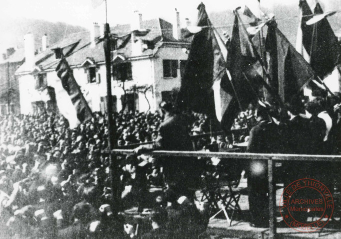 Manifestation à Longwy en 1936