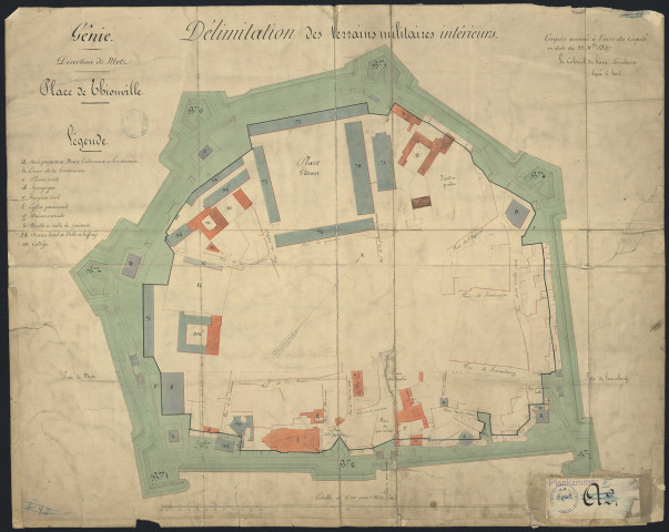 DELIMITATION DES TERRAINS MILITAIRES INTERIEURS