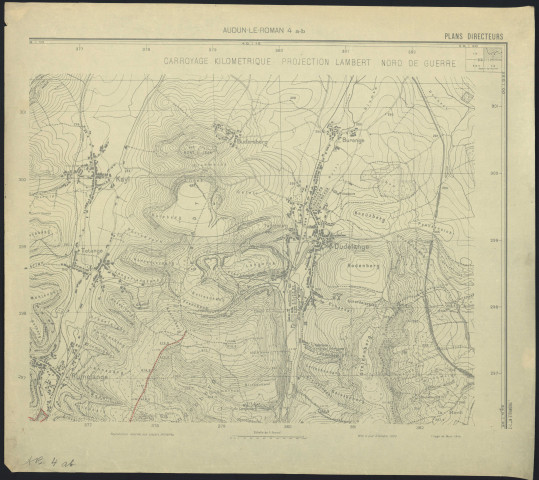 PLANS DIRECTEURS : AUDUN-LE-ROMAN 4 a-b