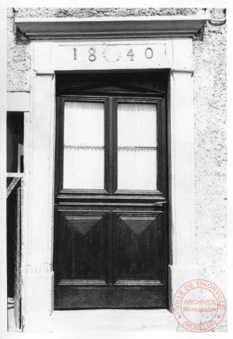 Maison située 4, rue Principale au hameau de Evange (commune de Breistroff-la-Grande), le linteau est daté 1840