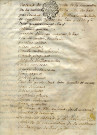 Extrait du rôle de la convocation de la Noblesse de la Ville de Bar par devant R. de Florainville bailli et capitaine de Bar en l'an 1586, parchemin, manuscrit, encre, 2 f°, 1788.Collationné par le notaire royal au bailliage royal de Saint-Dié sur l'original en papier ordinaire remis à Messire François Xavier Hyacinte de Thionville, chanoine de la Cathédrale dudit Saint-Dié.