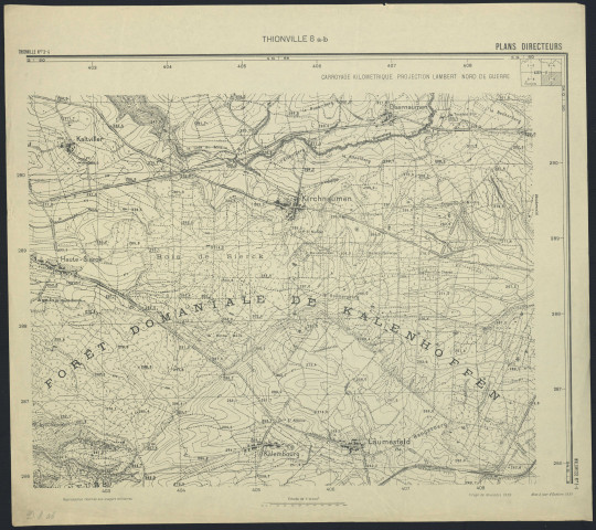 PLANS DIRECTEURS : THIONVILLE 8 a-b