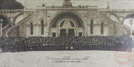 1er pèlerinage d'hommes du diocèse de Metz à Lourdes du 13 au 19 mai 1906.