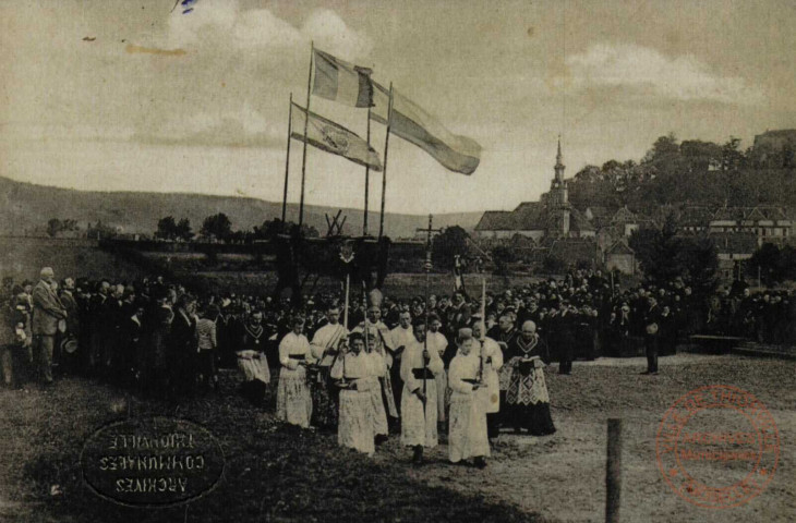 Pose de la première pierre du nouveau collège Saint-Augustin de Bitche : 28 juillet 1926