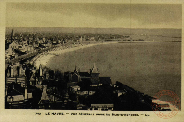 LE HAVRE. Vue Générale Prise de Sainte-Adresse