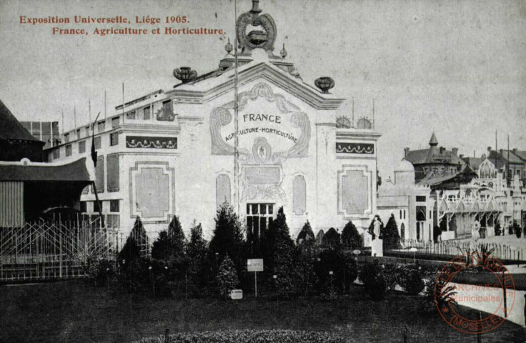 Exposition Universelle,Liège 1905.France,Agriculture et Horticulture.