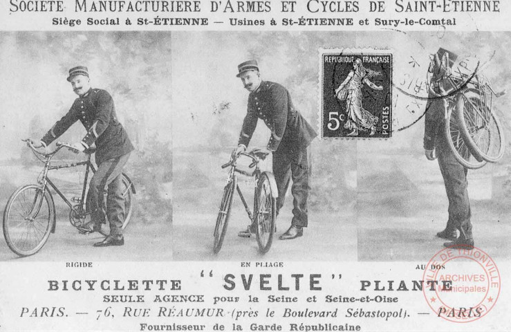 Cartes d'Autrefois (1890-1920) - Industrie - Société Manufacturière d'Armes et Cycles de Saint-Etienne