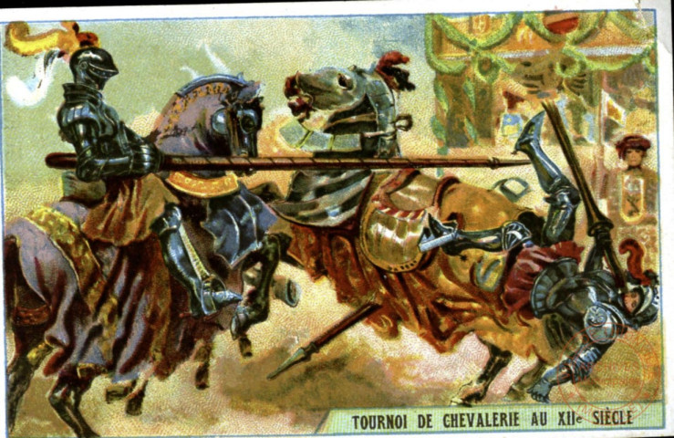 Tournoi de chevalerie au XIIème siècle.